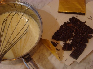Chocolate custard