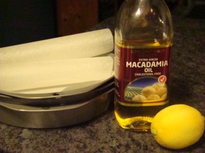 Macadamia oil lemon baking
