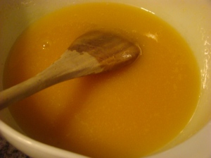 Lemon Curd Butter wooden spoon