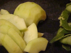 Apples sliced