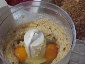 Cake mixture eggs