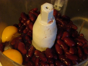 Red kidney beans eggs