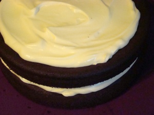 Tripple layer chocolate cake cream
